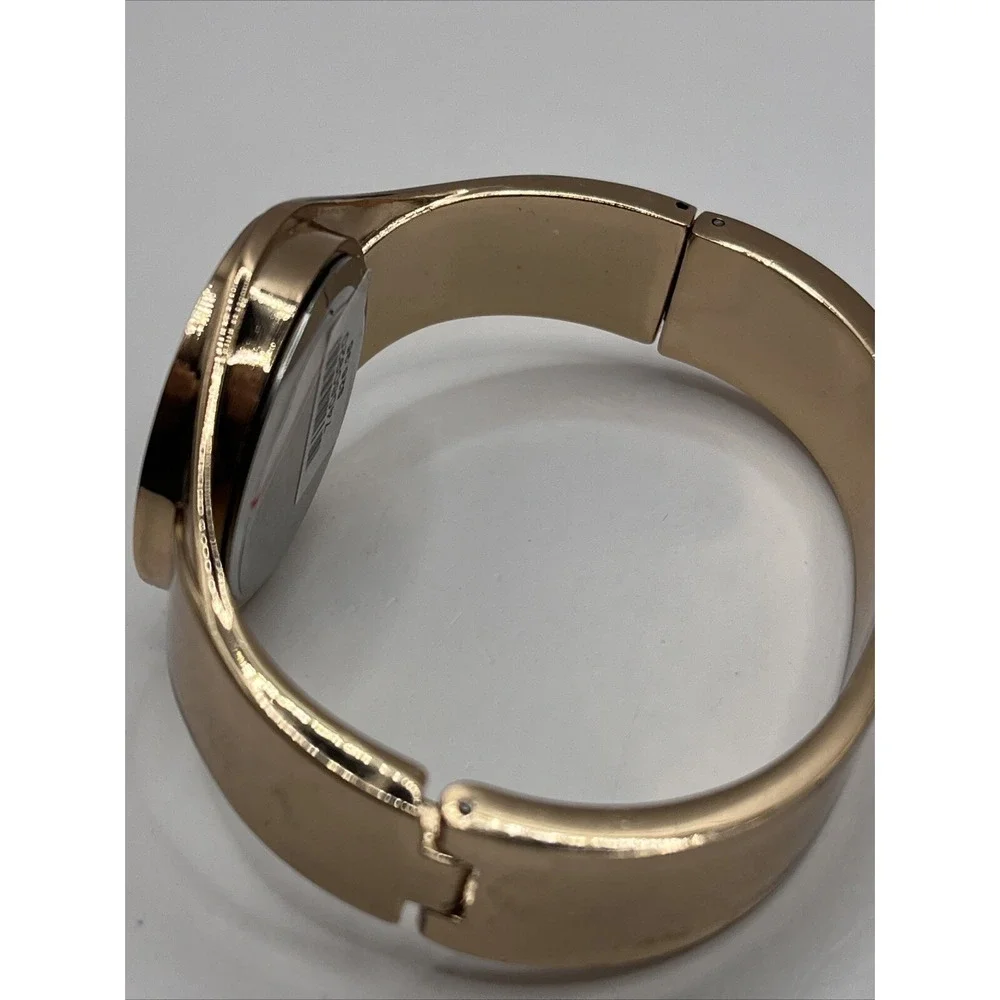 NY&C Women's Quartz Watch Rose Gold Tone Bangle‎ Band- New Battery